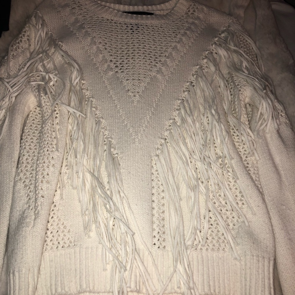 Fringe sweater